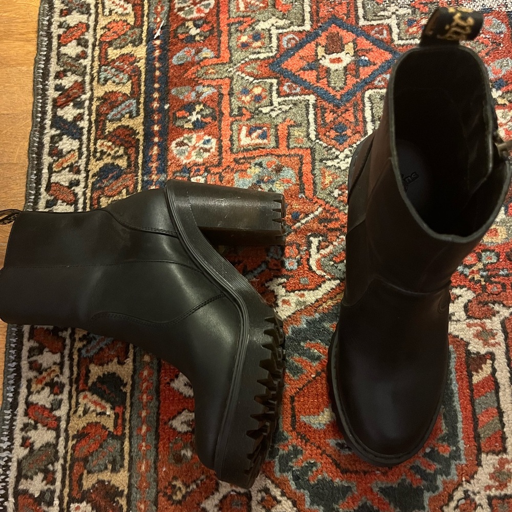 Dr. Martens black heel booties